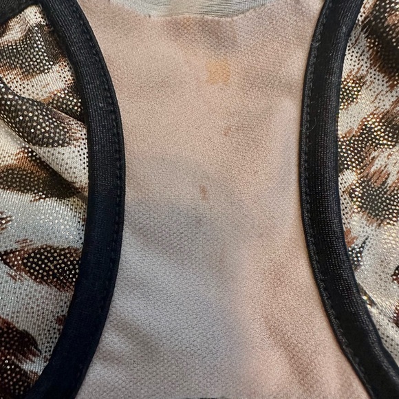 Leopard Scrunch Back Side Tie Bikini Bottoms M - Picture 7 of 7